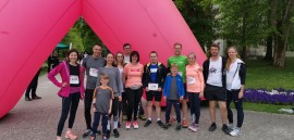 Teilnehmer pink ribbon Lauf work4life